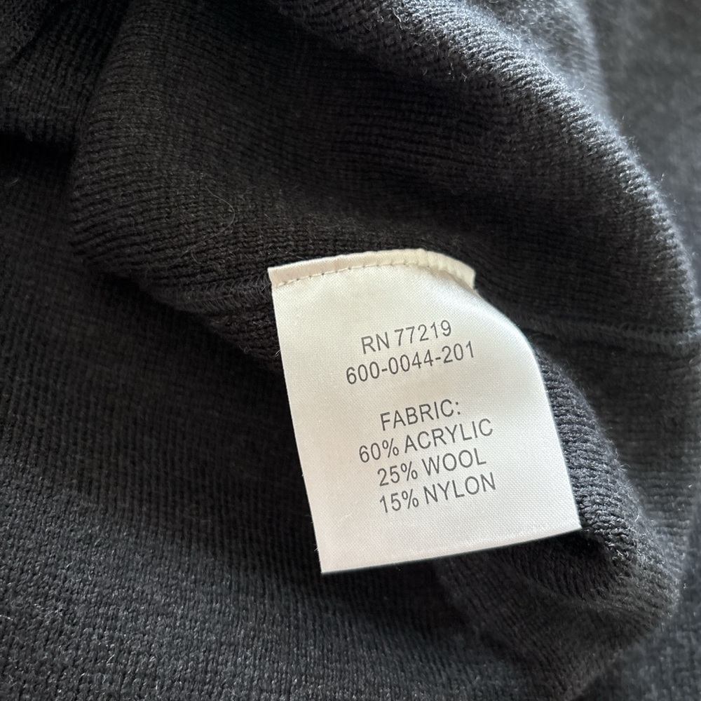 American Airlines Men's Charcoal Full-Zip wool blend Cardigan.L - Picture 7 of 7